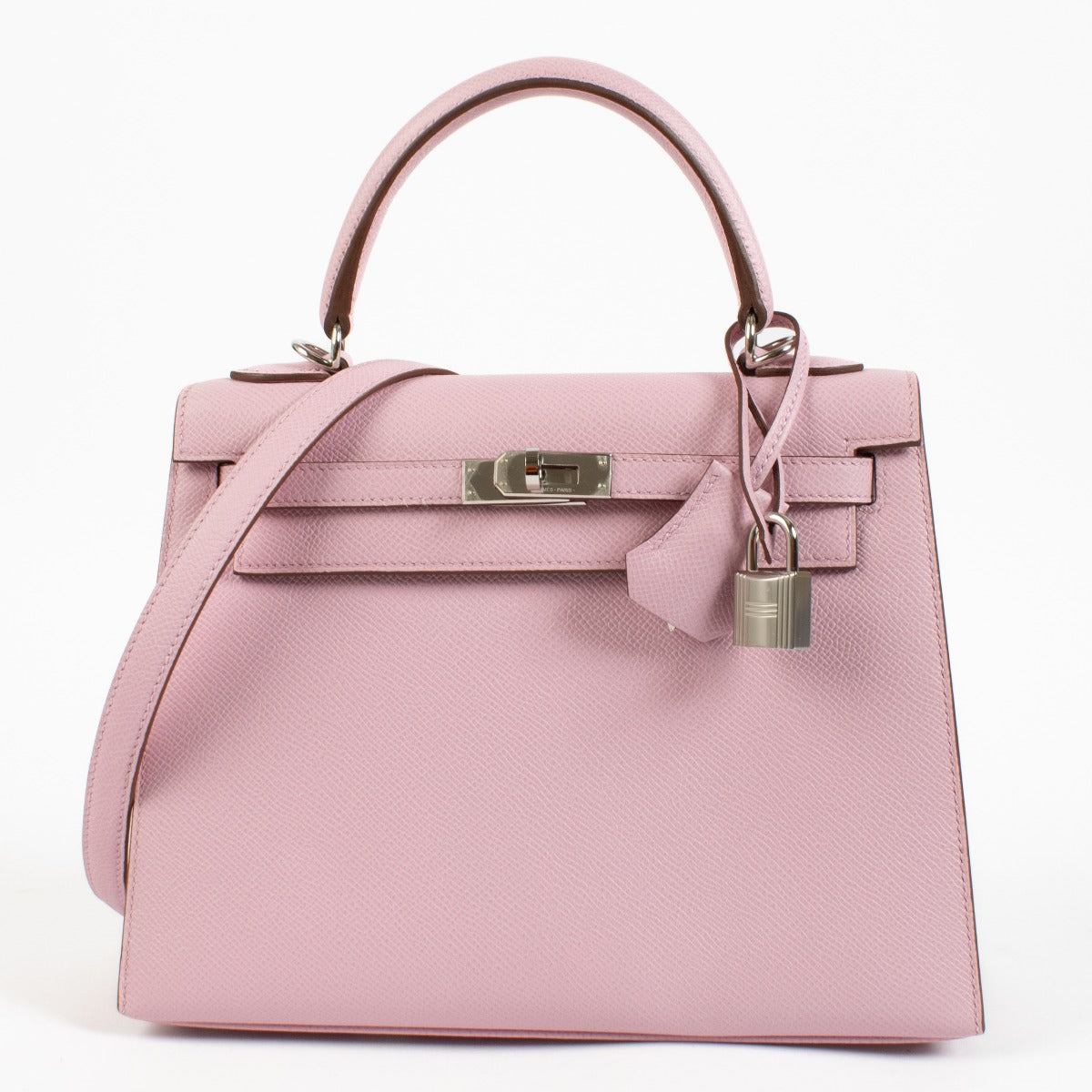 2022 Hermès Kelly 25 Mauve Sylvestre Epsom PHW