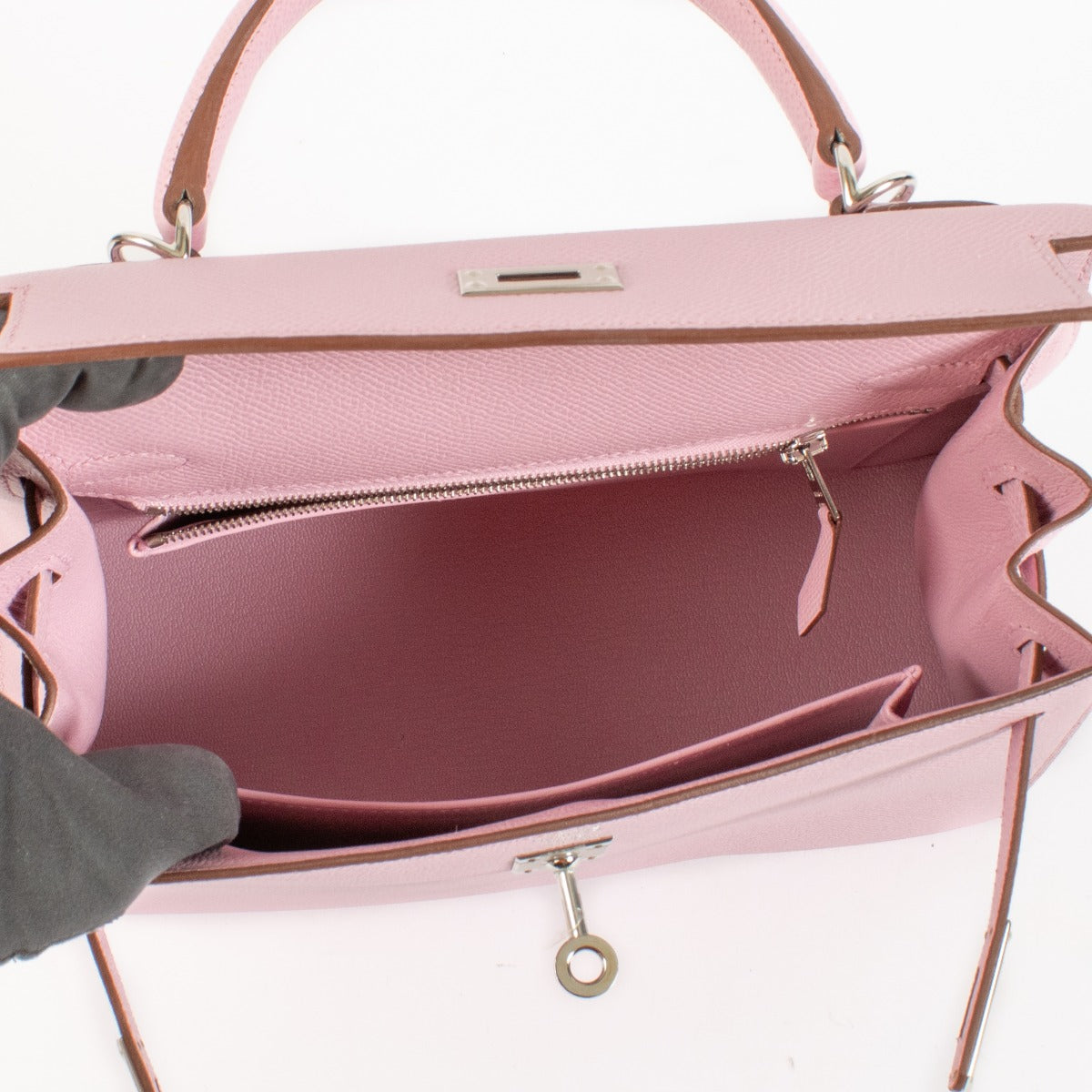 Hermès Kelly 25 Mauve Sylvestre Epsom PHW