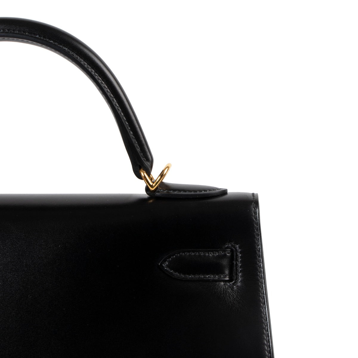 achetez second main hermes kelly 32 box noir chez Labellov