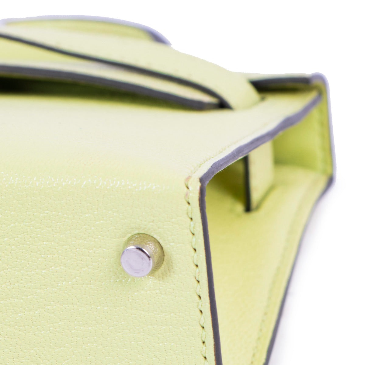 Hermès Kelly 20 Mini II Jaune Bourgeon Chèvre Mysore Palladium Hardware