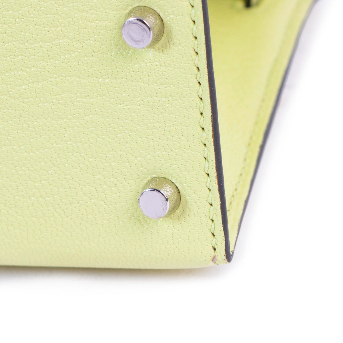 Hermès Kelly 20 Mini II Jaune Bourgeon Chèvre Mysore Palladium Hardware