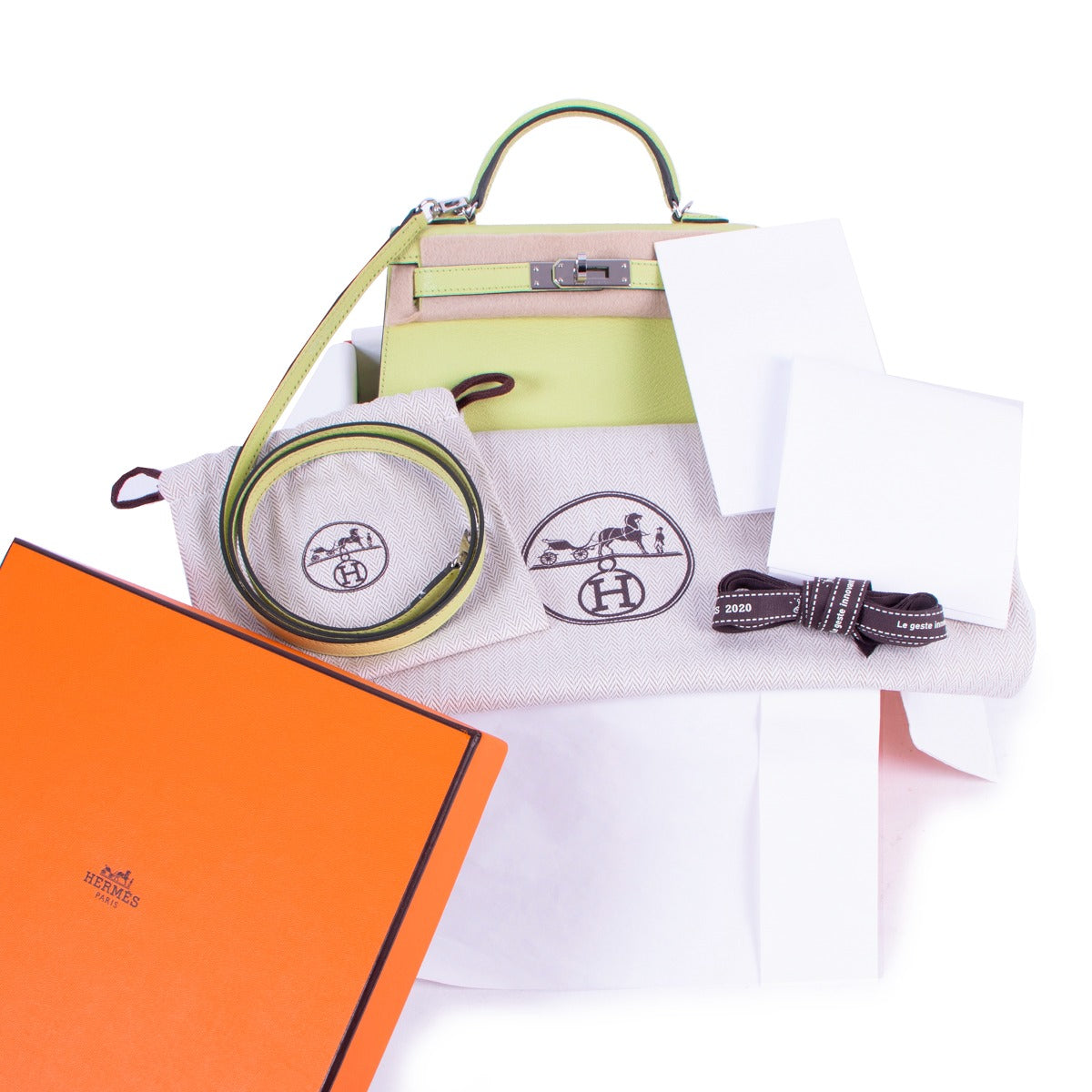second hand authentic luxury handbag designer hermes mini kelly 20 yellow jaune chevre at labellov in antwerp