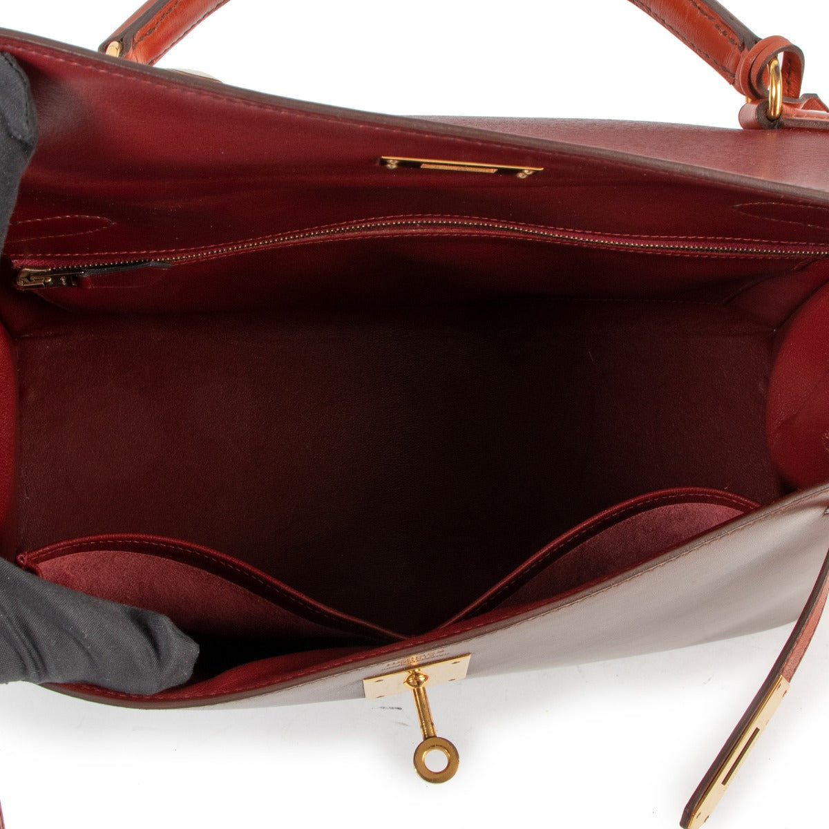 achetez hermes kelly 32 box sellier trois colour chez Labellov