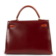 second hand authentic Hermès Kelly tricolor 32 Sellier Box Tri-colour Limited Edition at labellov.com