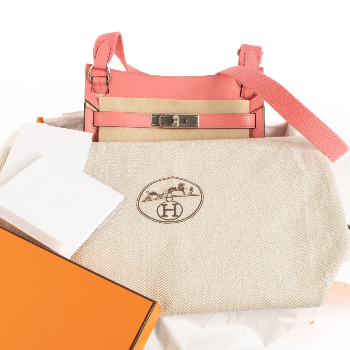Hermès Jypsière Mini Rose Azalee Swift