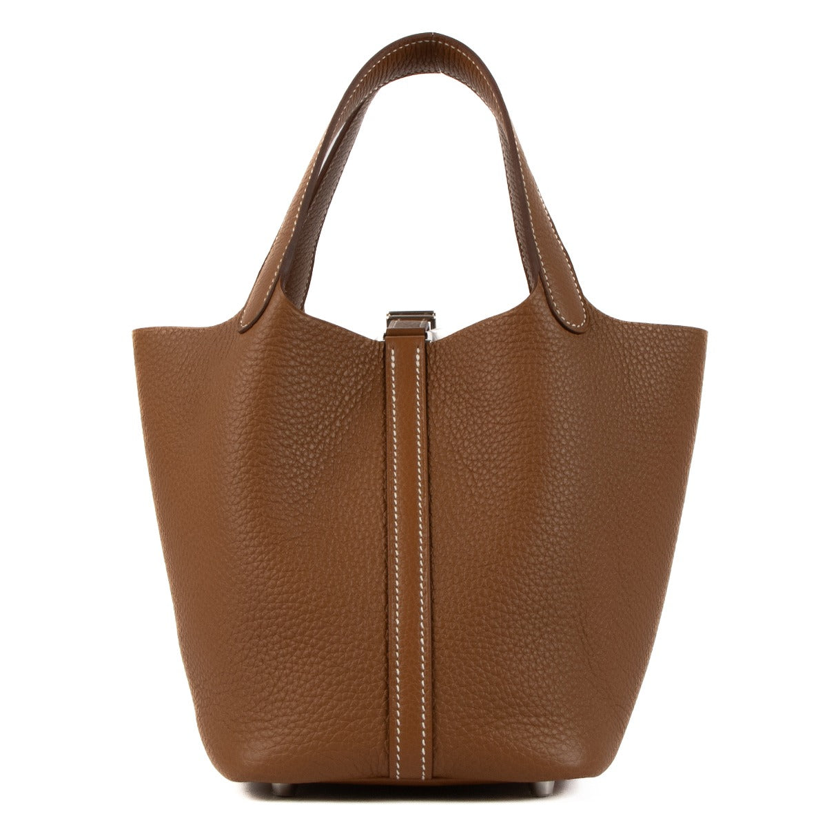 Authentic second hand brand new Hermès Picotin Lock 18 Gold Taurillon Clemence on www.labellov.com