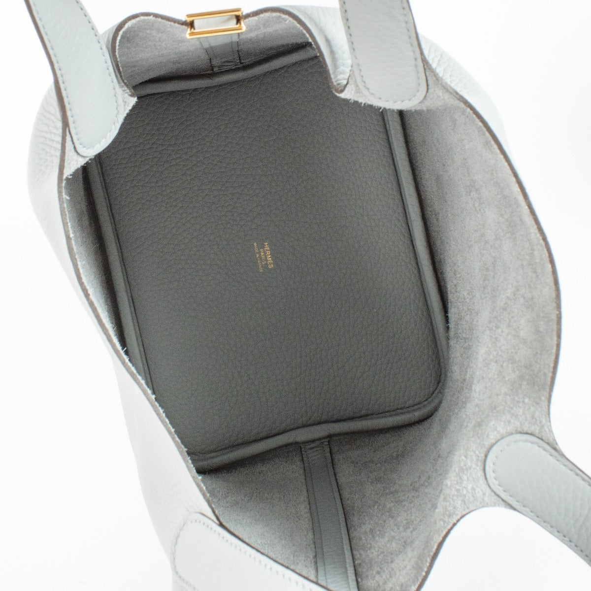 Hermès Picotin Lock 22 Gris Pantin Clemence GHW