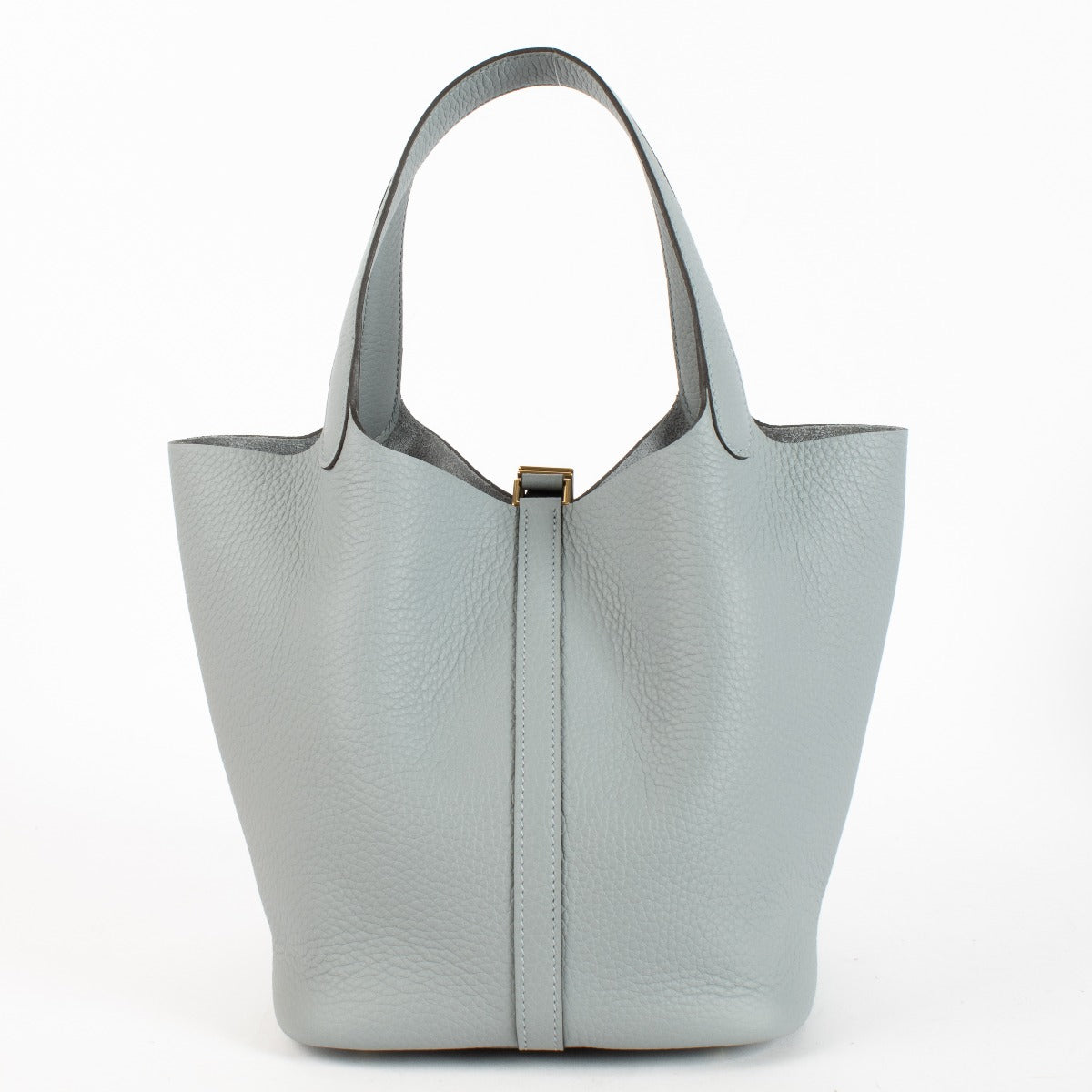 Hermès Picotin Lock 22 Gris Pantin Clemence GHW