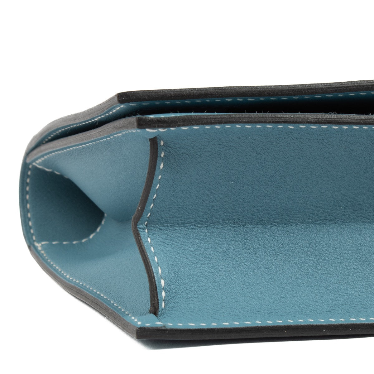 shop 100% authentic second hand Hermès Birkin Shadow Pochette Blue Jean on Labellov.com