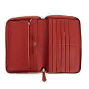 shop safe online secondhand Hermes Vermillon Azap Classique Wallet