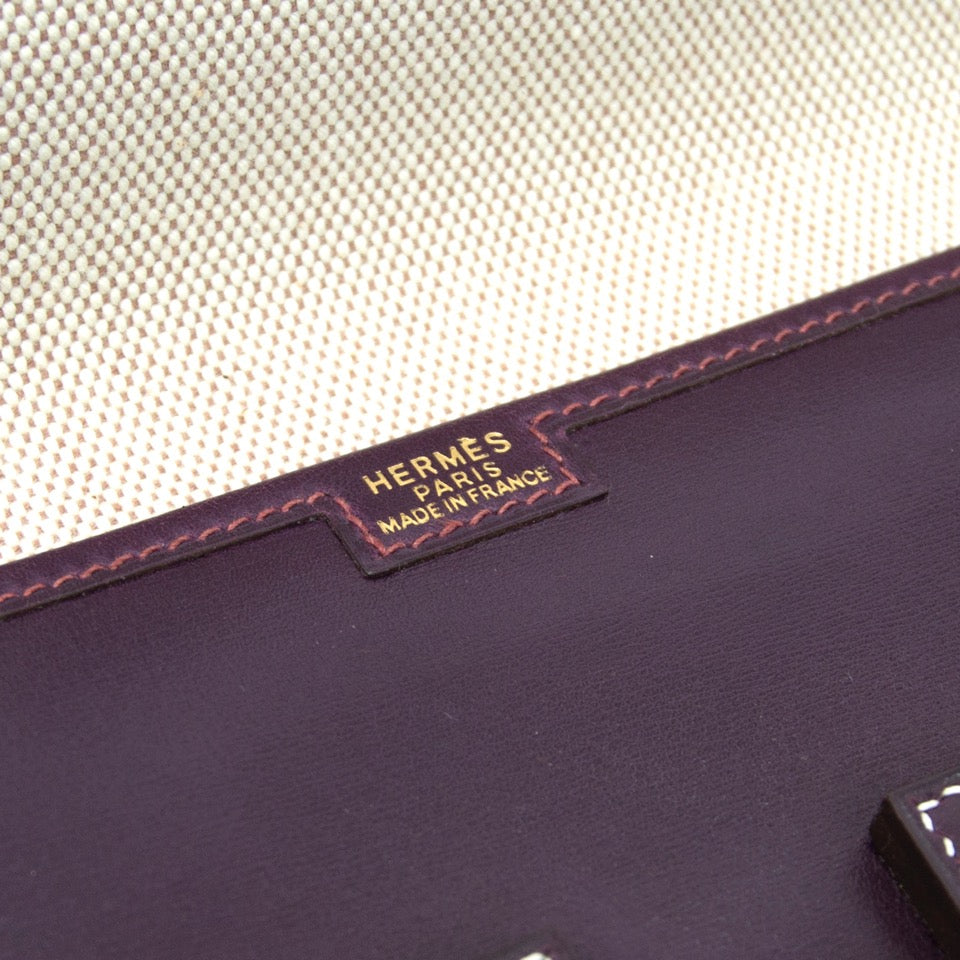 - shop safe online at the best price Hermès purple jige clutch like new webshop www.labellov.com