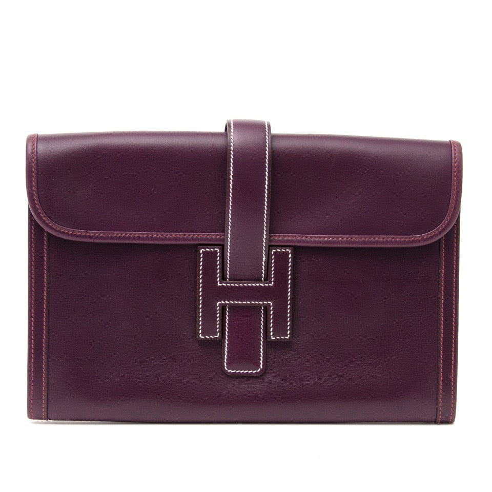 - koop veilig online aan de beste prijs Hermès purple jige clutch webshop labellov.com