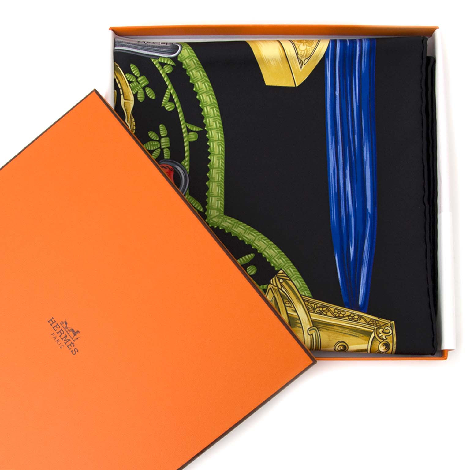 koop veilig online aan de beste prijs Hermès Carré De Soie 'Etriers' aan de beste prijs online webshop www.labellov.com