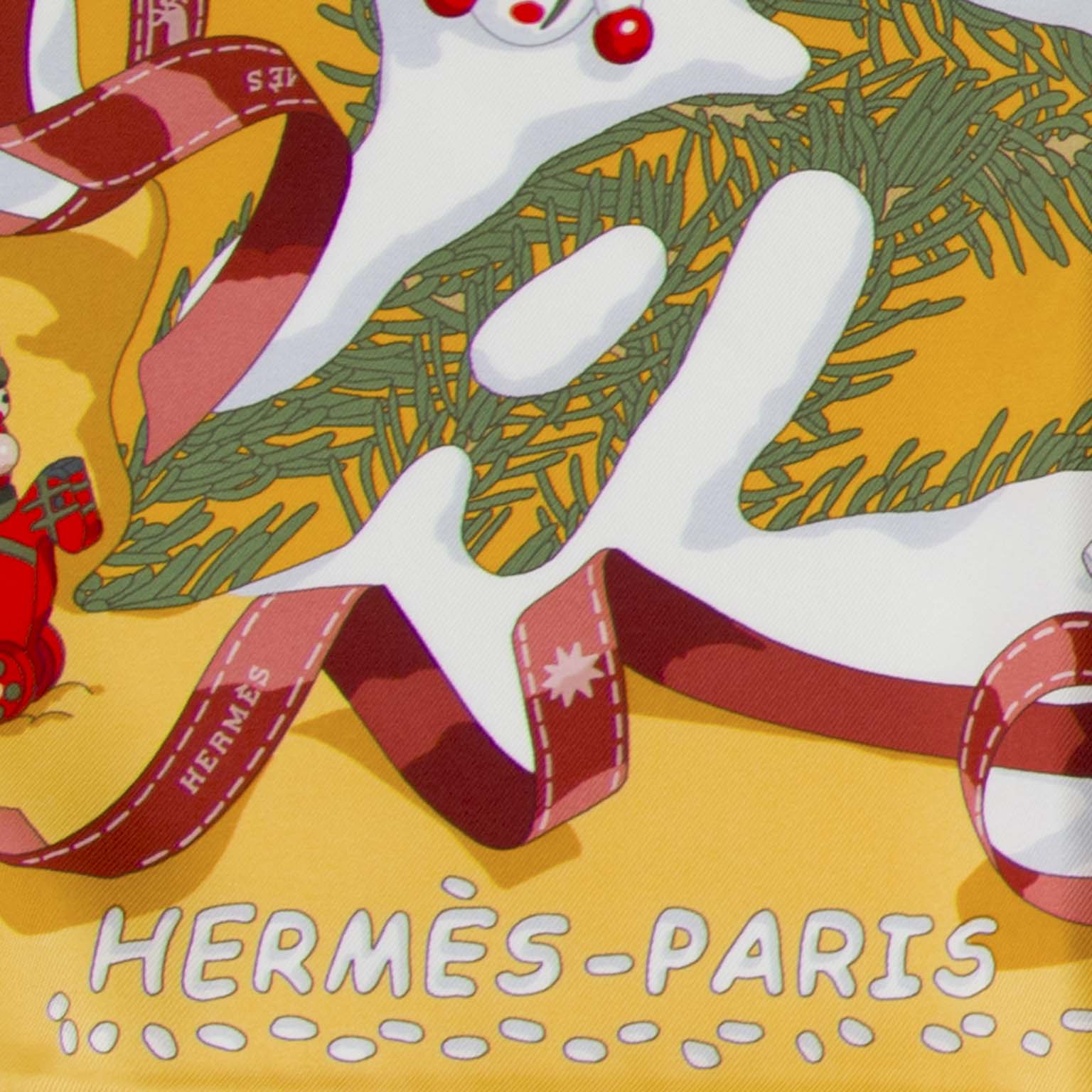 koop online aan de beste prijs Hermès Carré De Soie 'Noël Au 24 Faubourg' online webshop labellov.com , België Antwerpen