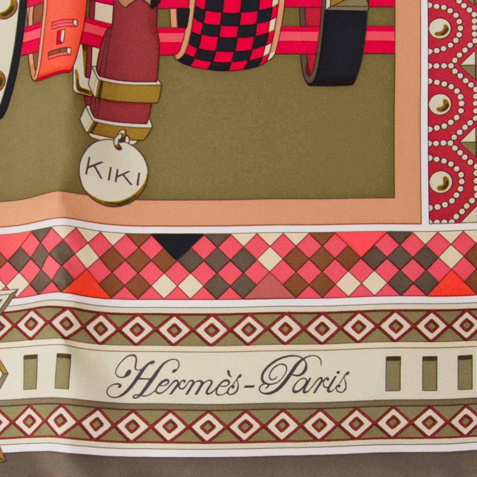 shop safe online at the best price Hermès Carré De Soie 'Médor' online websop labellov.Com