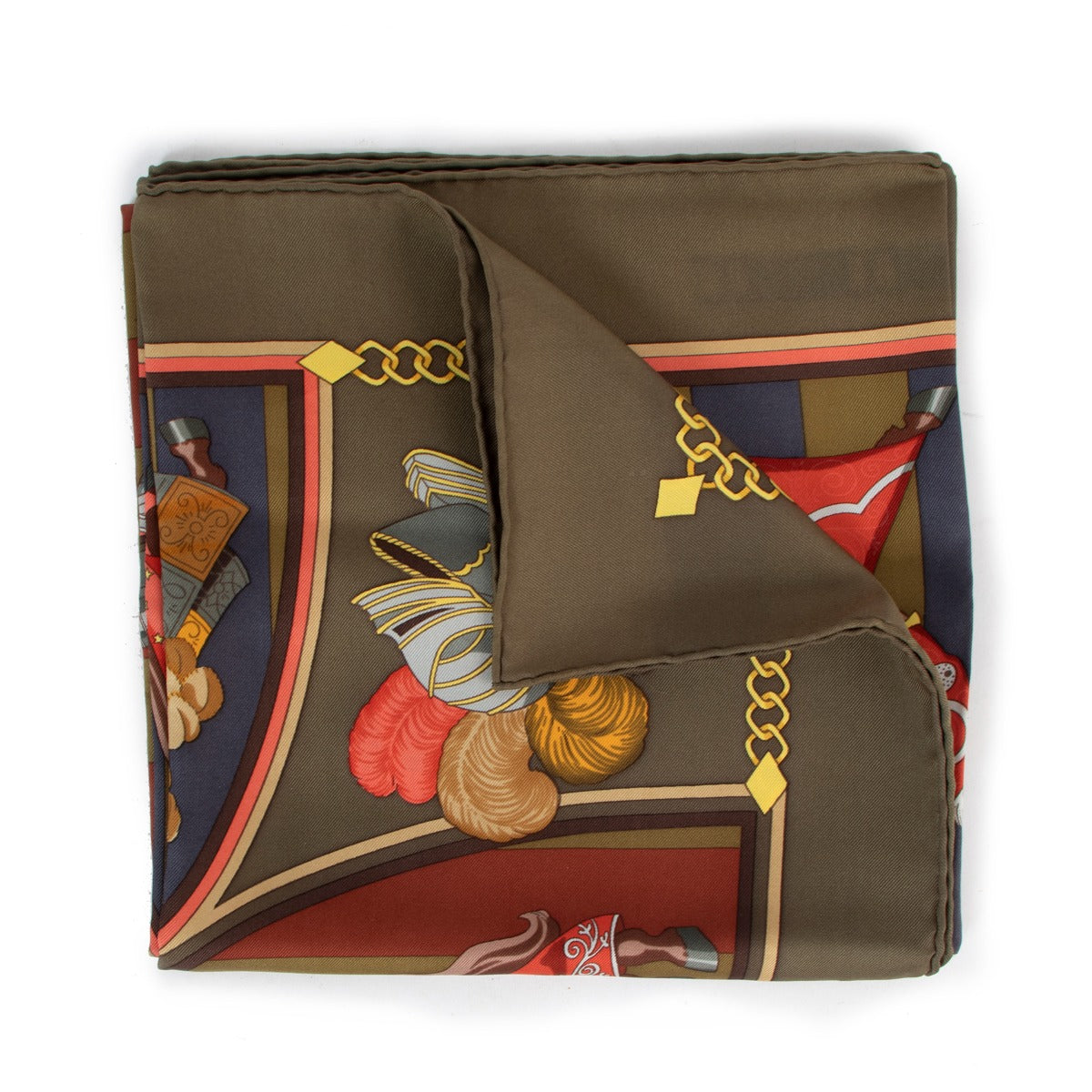 Hermès Silk Chocs en Plumes Scarf