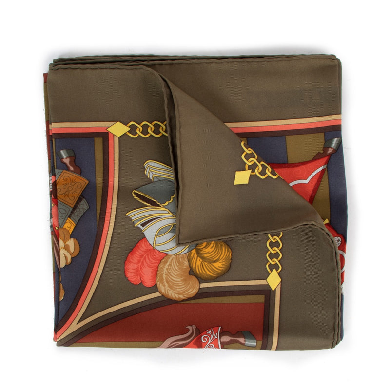 Hermès Silk Chocs en Plumes Scarf