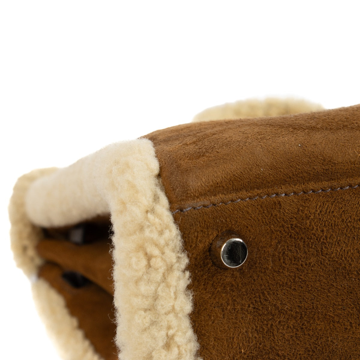 Hermès Kelly 35 Teddy Shearling/Ebene Barenia PHW