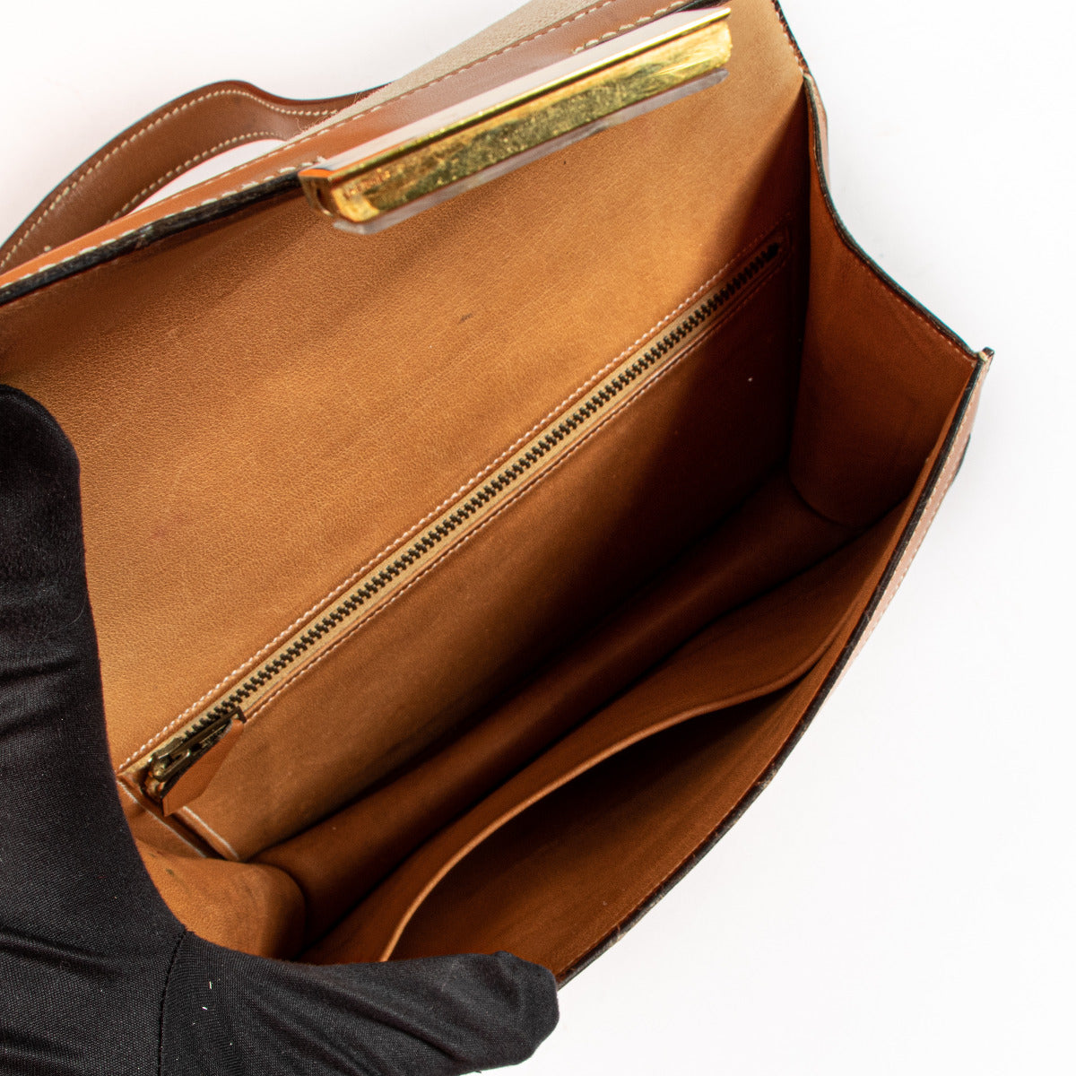 Hermès Vintage Constance 23 Toile H/Box Gold Hardware