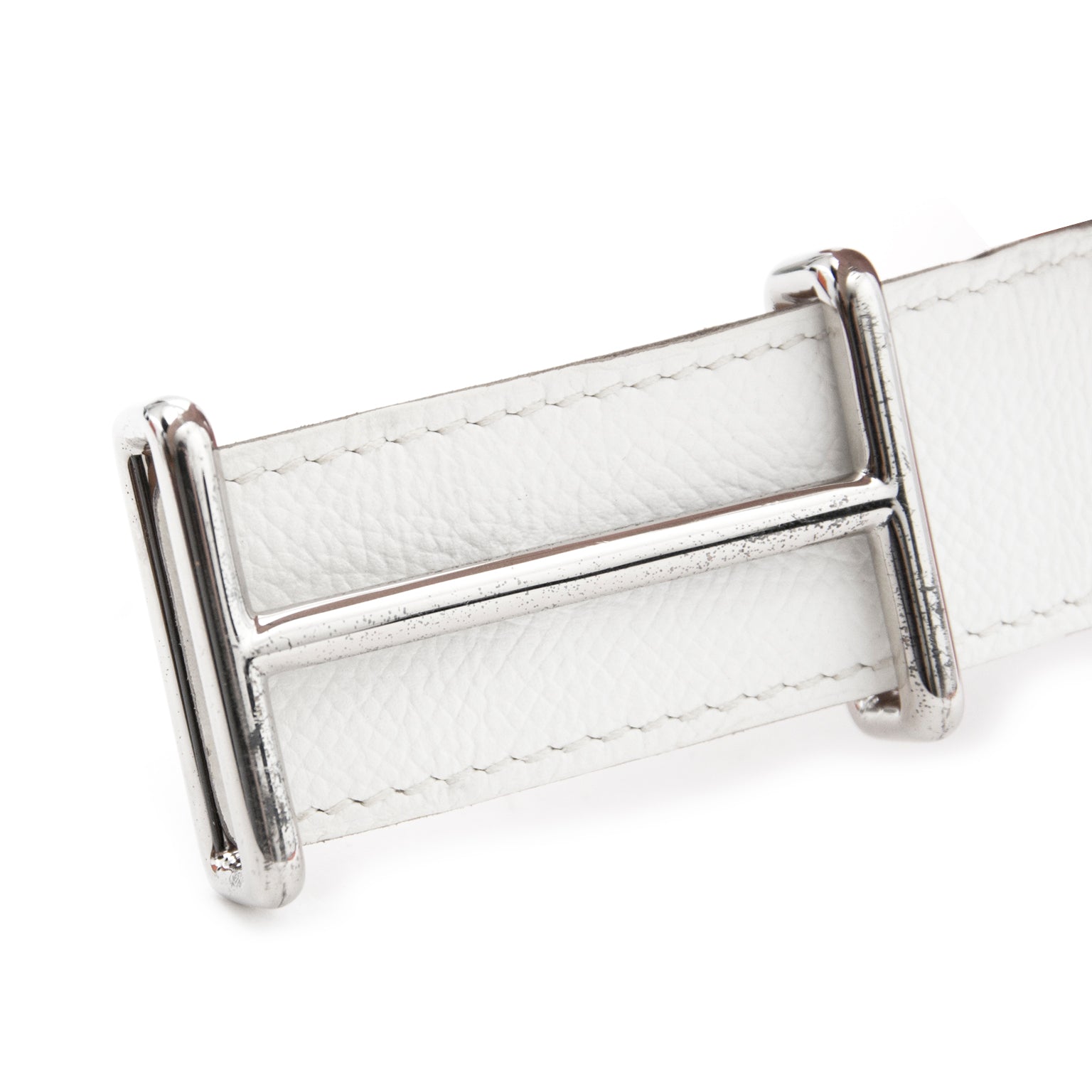 Looking for a Hermès Reversible White/Gold H Buckle PHW Belt?