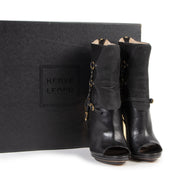 Herve Leger Black Alyn Day Boots pour le meilleur prix chez Labellov à Anvers