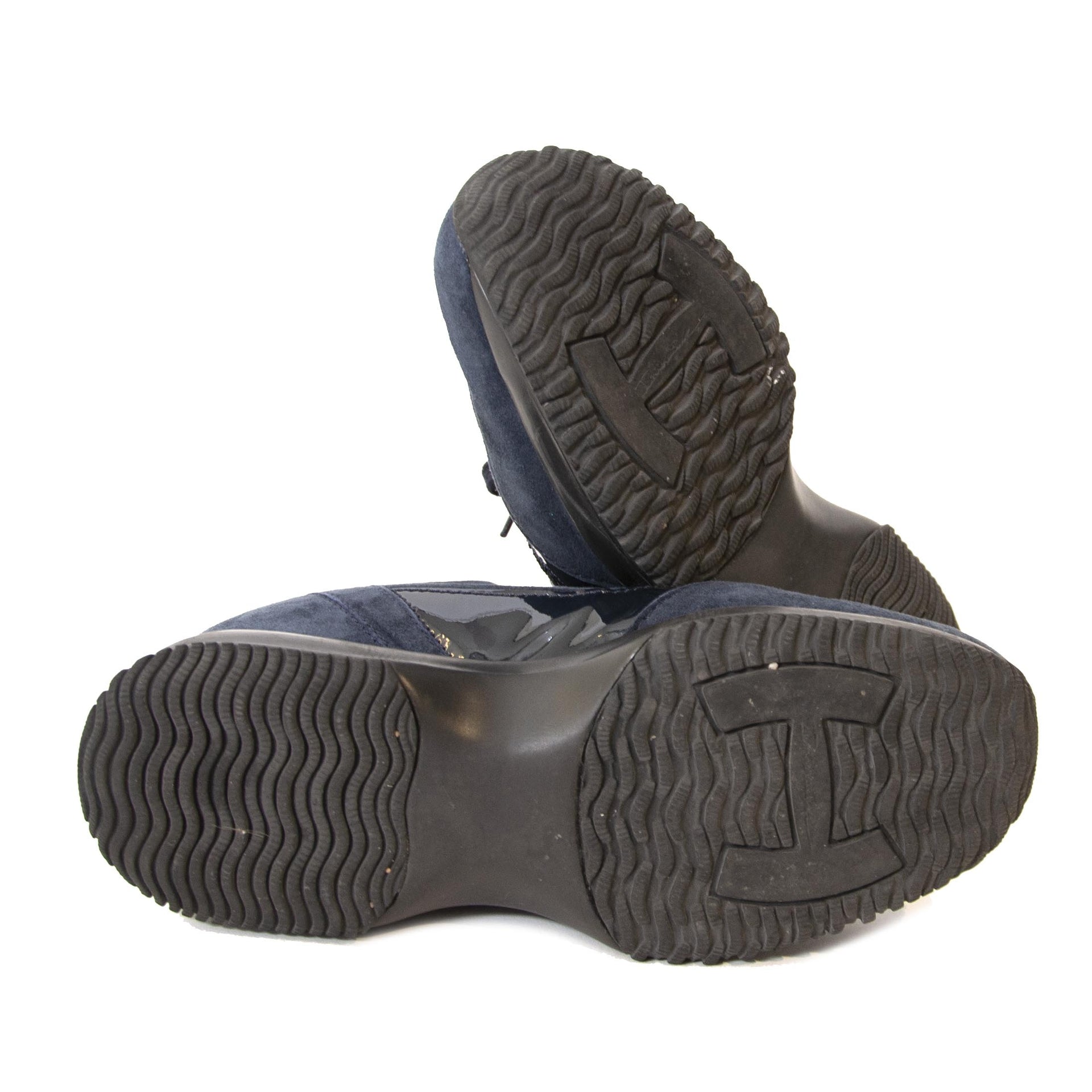 Hogan Interactive Blue Suede Sneakers