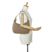 Shop safe online at Labellov in Antwerp, Brussel and Knokke this 100% authentic second hand Gucci Monogram Canvas Shoulder Bag