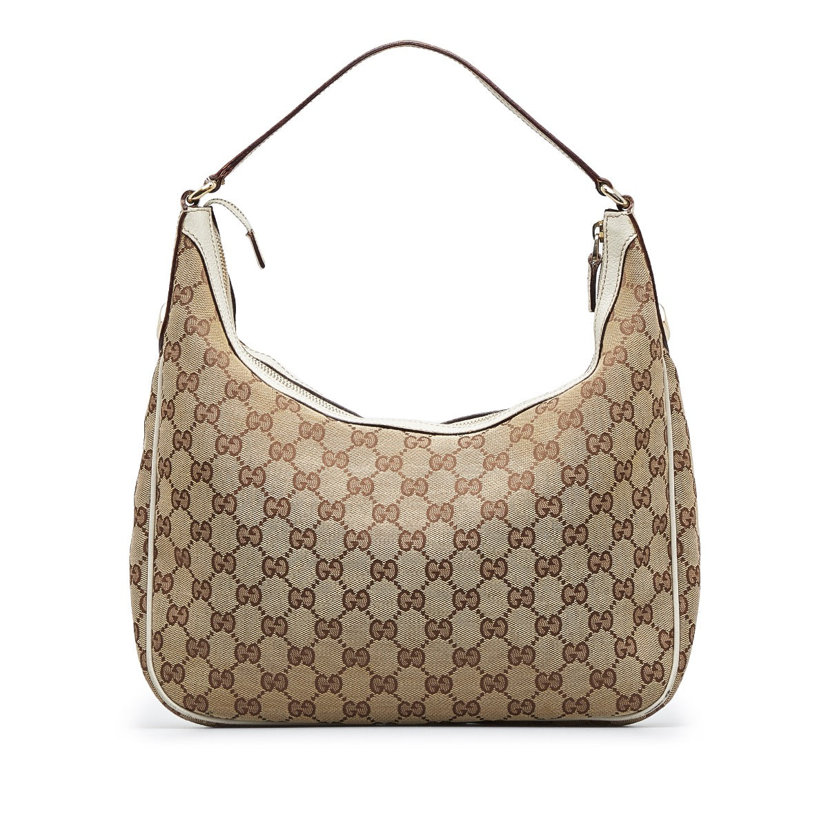Shop safe online at Labellov in Antwerp, Brussel and Knokke this 100% authentic second hand Gucci Monogram Canvas Shoulder Bag