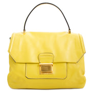 Miu Miu Pineapple Calf Leather Top Handle Bag