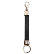 Versace Key Holder With Black Leather Strap