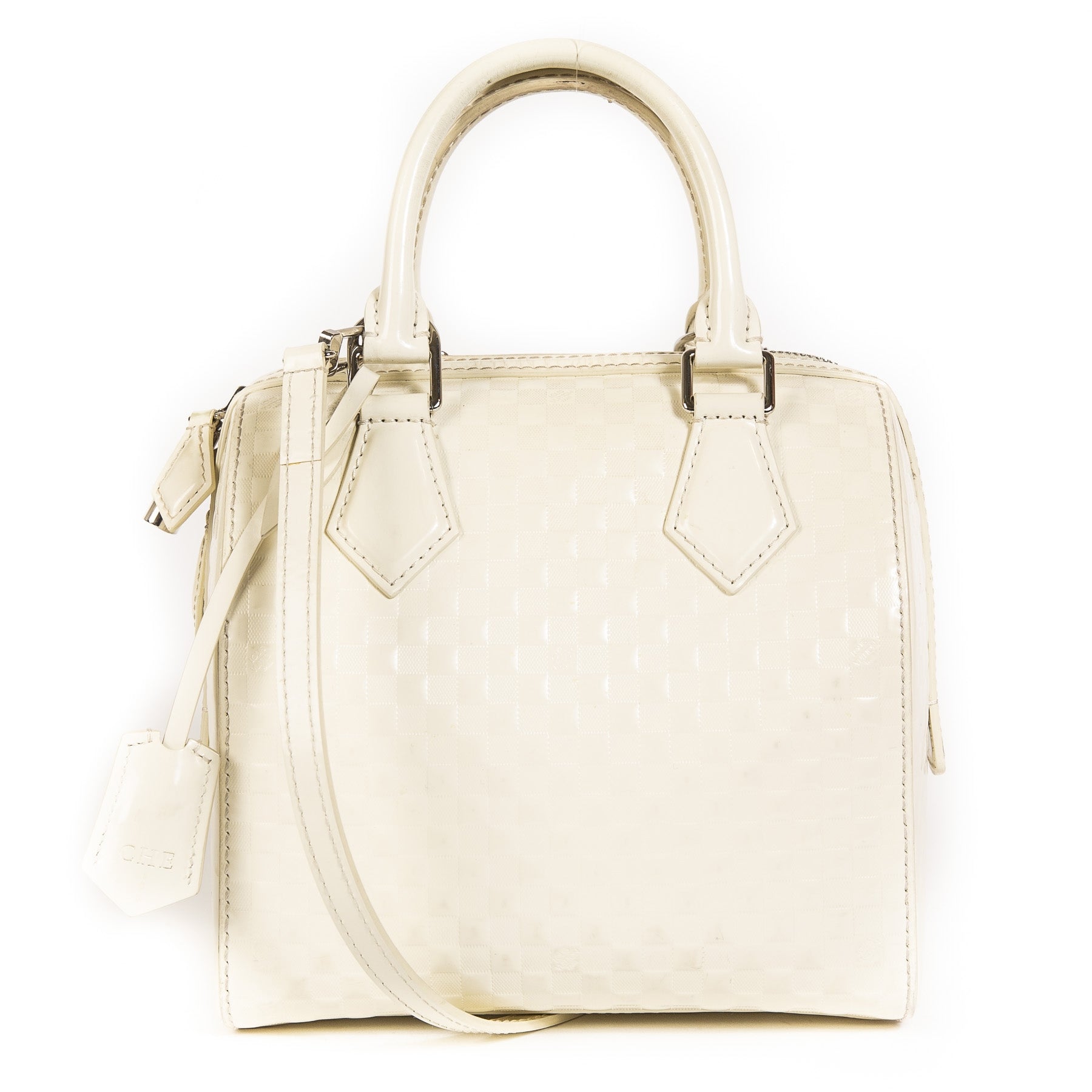 Louis Vuitton White Speedy Cube
