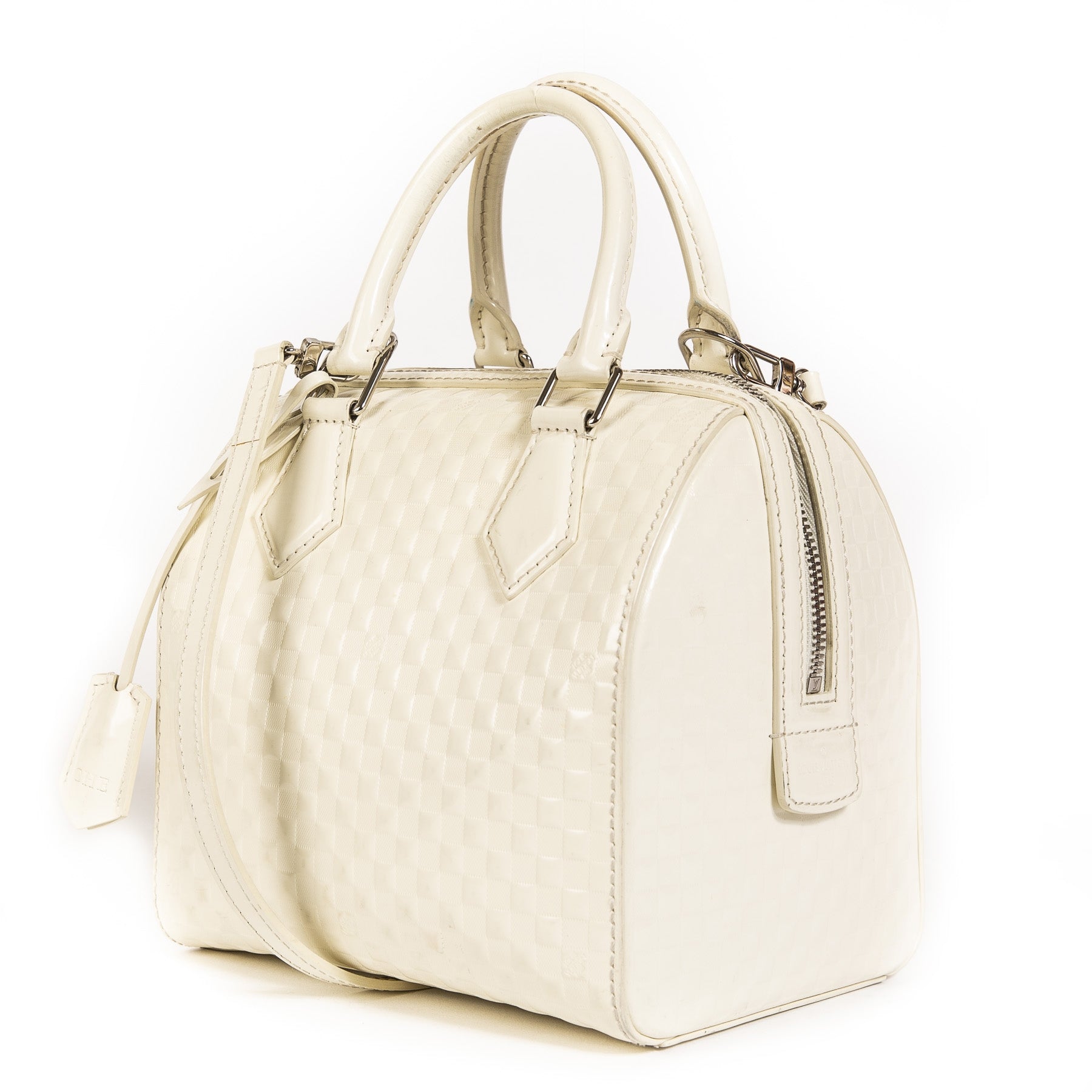 Louis Vuitton White Speedy Cube