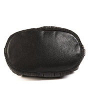 Delvaux Black Toile De Cuir Calicot Bucket Bag