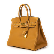 Hermès Birkin 35 Gold Epsom GHW pour le meilleur prix chez Labellov à Anvers Belgique