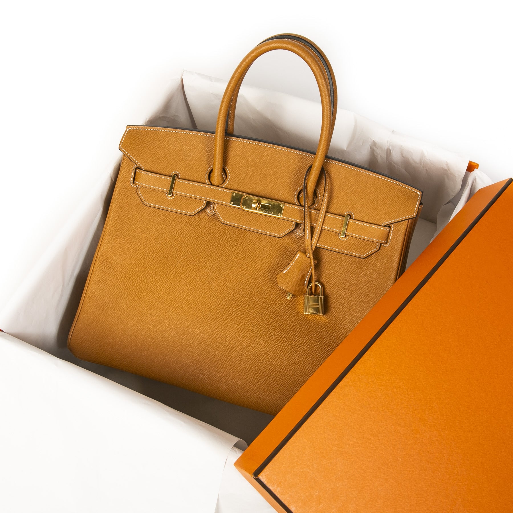 Hermès Birkin 35 Gold Epsom GHW kopen en verkopen aan de beste prijs