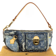 Louis Vuitton Limited Edition Monogram Denim Patchwork Bag