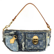 koop veilig online tegen de beste prijsLouis Vuitton Limited Edition Monogram Denim Patchwork Bag