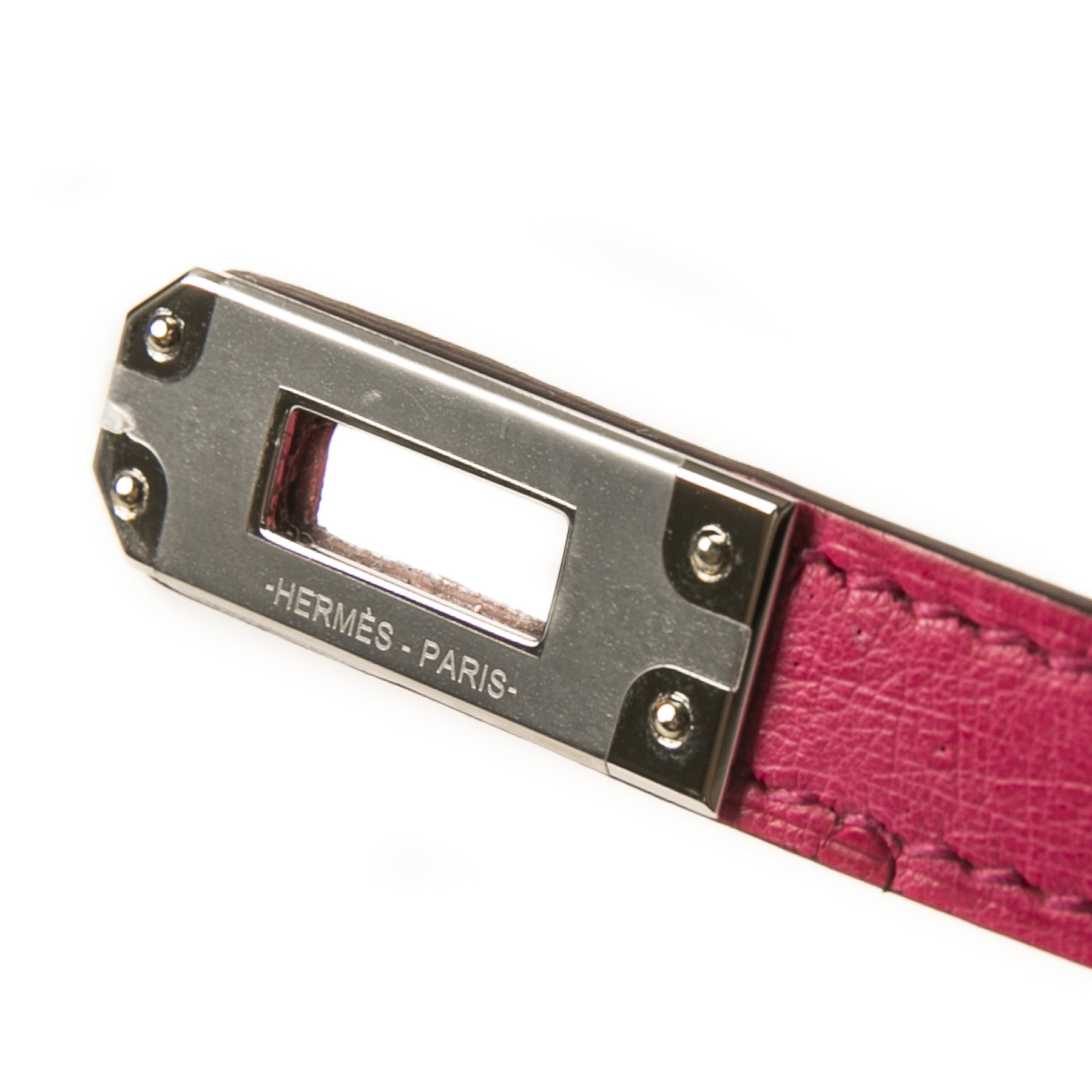 Hermès Kelly 25 Sellier Rose Tyrien Ostrich PHW