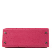 Hermès Kelly 25 Rose Tyrien Ostrich PHW