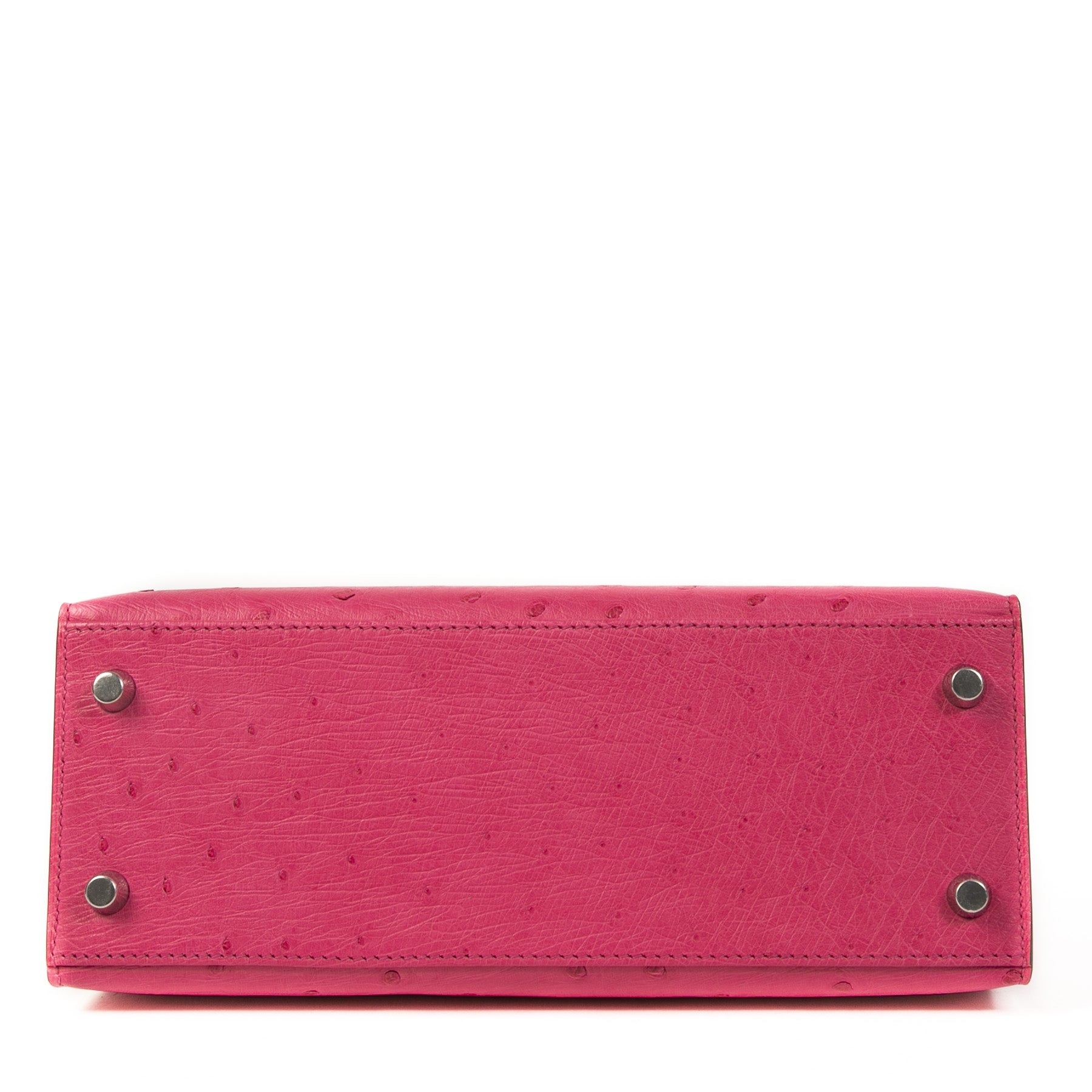 Hermès Kelly 25 Rose Tyrien Ostrich PHW
