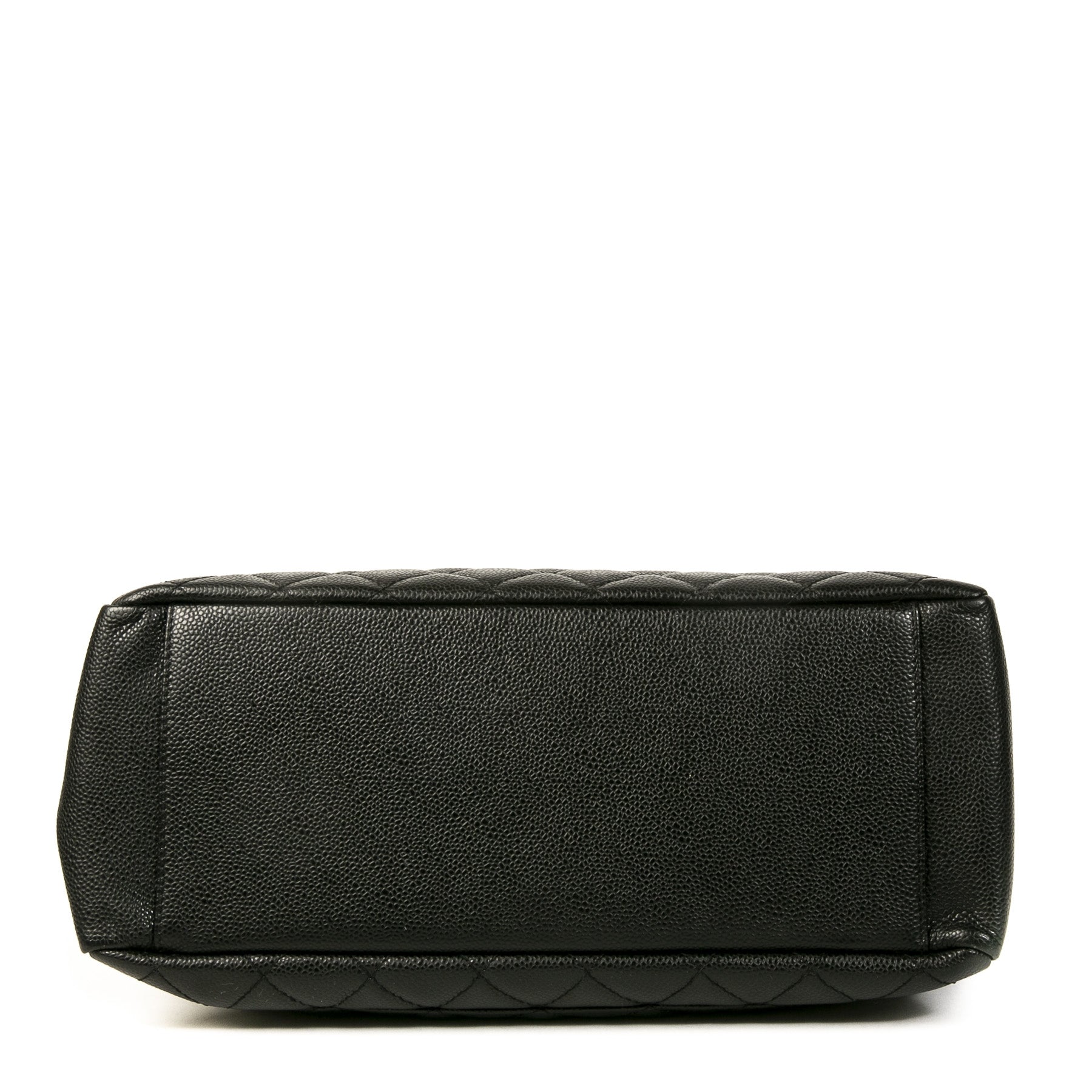 Authentieke Tweedehands Chanel Black Quilted Caviar Shopper juiste prijs veilig online shoppen luxe merken webshop winkelen Antwerpen België mode fashion
