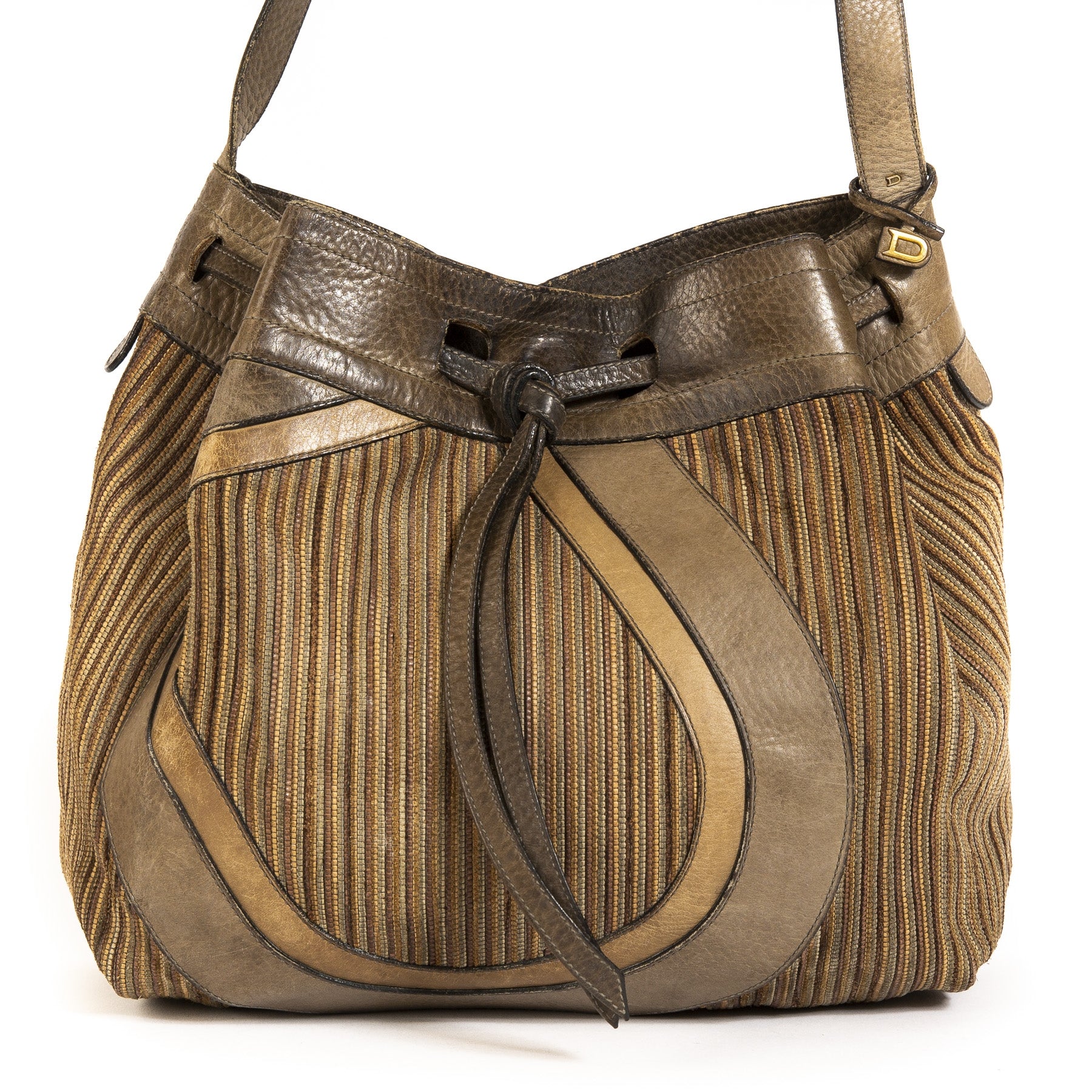 acheter en ligne Delvaux Desert Brown Shoulder Bag