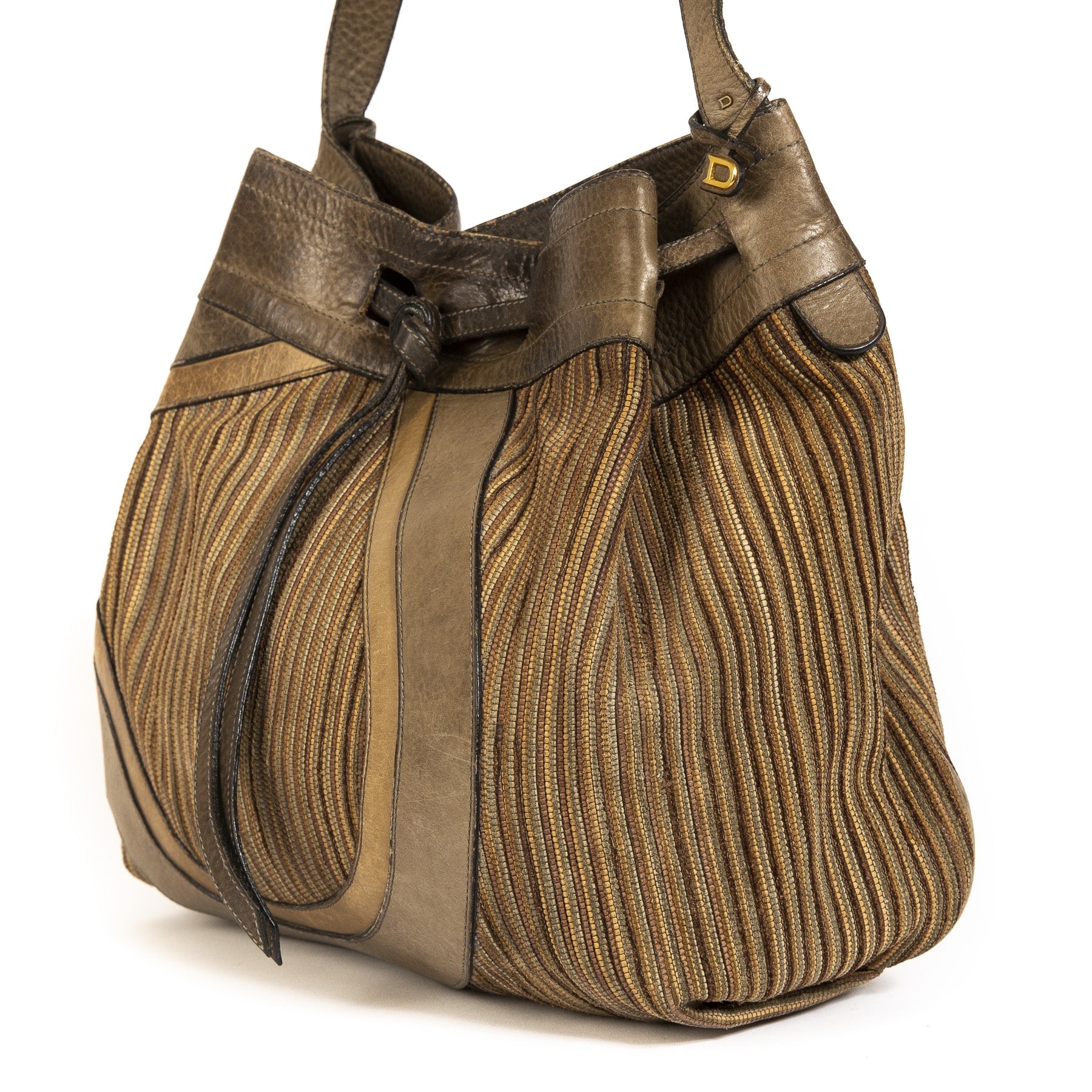 shop safe online Delvaux Desert Brown Shoulder Bag
