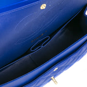 Authentieke Tweedehands Chanel Cobalt Blue Jumbo Classic Double Flap Bag juiste prijs veilig online shoppen luxe merken webshop winkelen Antwerpen België mode fashion