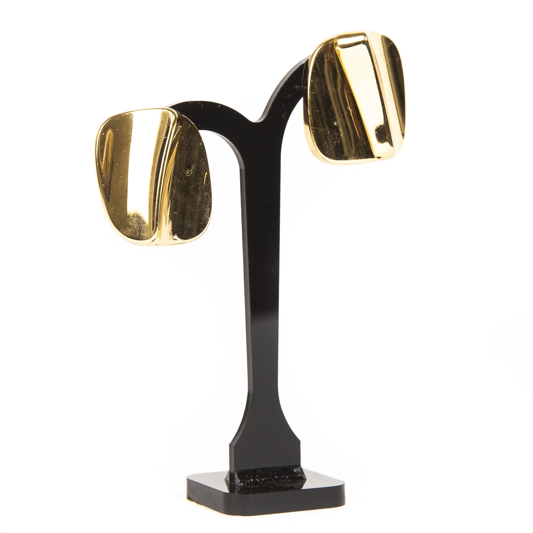 shop safe onlne Christian Dior Demi-Hoop Gold Clip Earrings