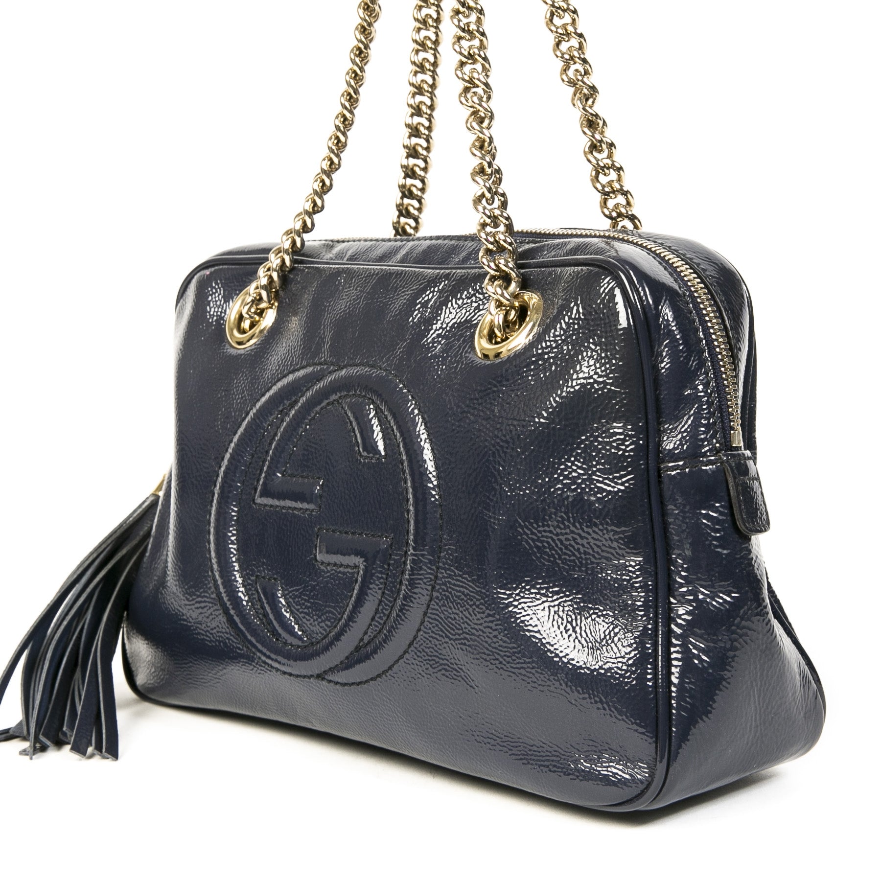 Gucci Small Soho Patent Leather Bag
