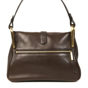 Bent u op zoek naar een authentieke designer handtas van Delvaux Chestnut Brown Polo Givry Shoulder Bag?
