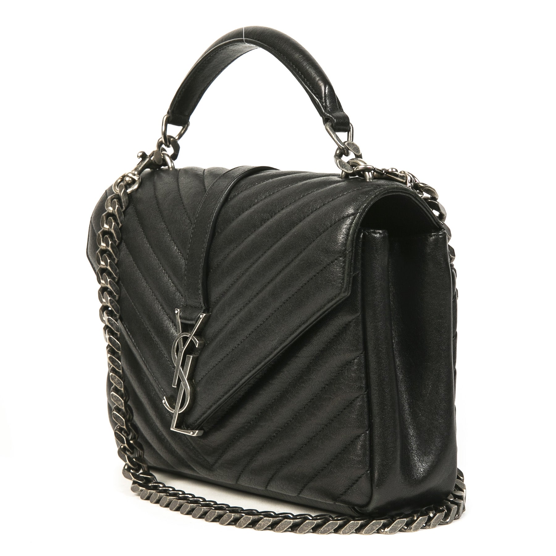 Saint Laurent Medium Matelassé College Bag