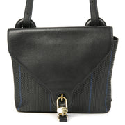 Delvaux Dark Blue Striped Toile de Cuir Bag kopen en verkopen