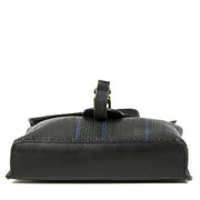 Delvaux Dark Blue Striped Toile de Cuir Bag for sale